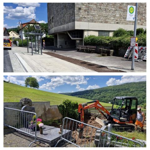Fortschritte in Wernarz - Neue Haltestellen und Friedhofsarbeiten