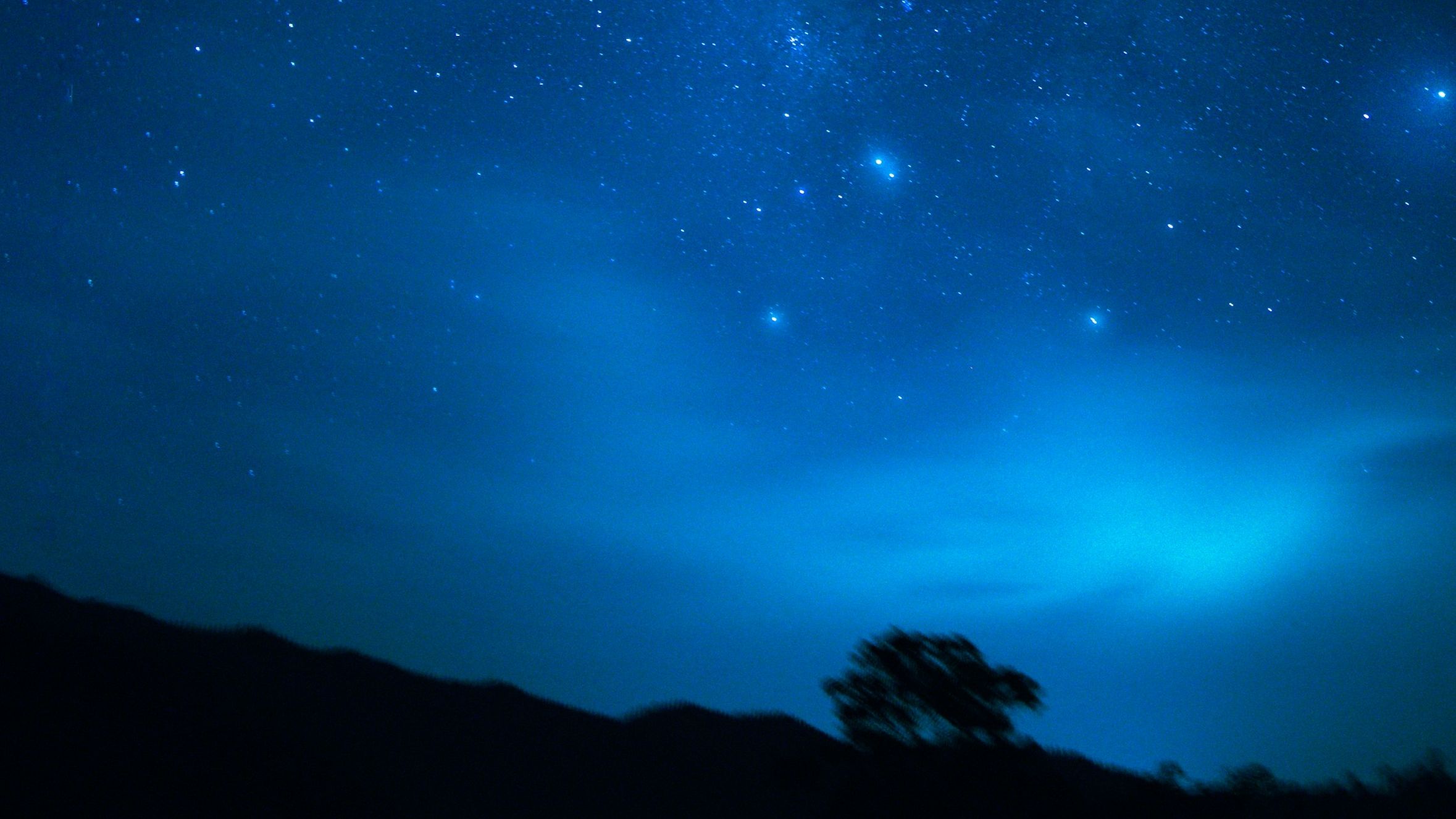 Blauer Sternenhimmel
