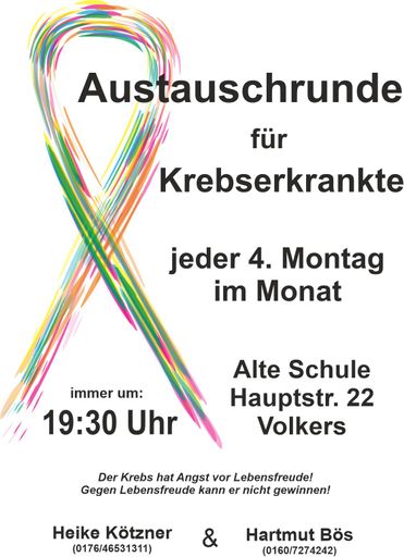 Austauschrunde für Krebskranke