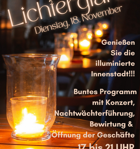 Plakat Lichterglanz
