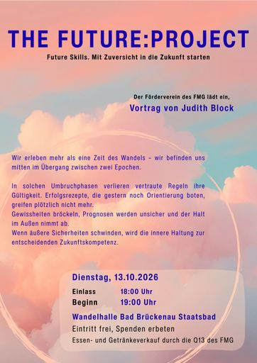 Plakat Vortrag The FUTURE:PROJECT
