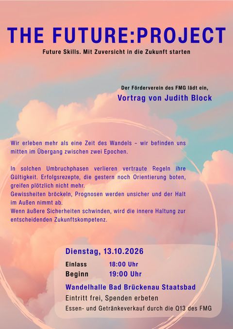 Plakat Vortrag The FUTURE:PROJECT